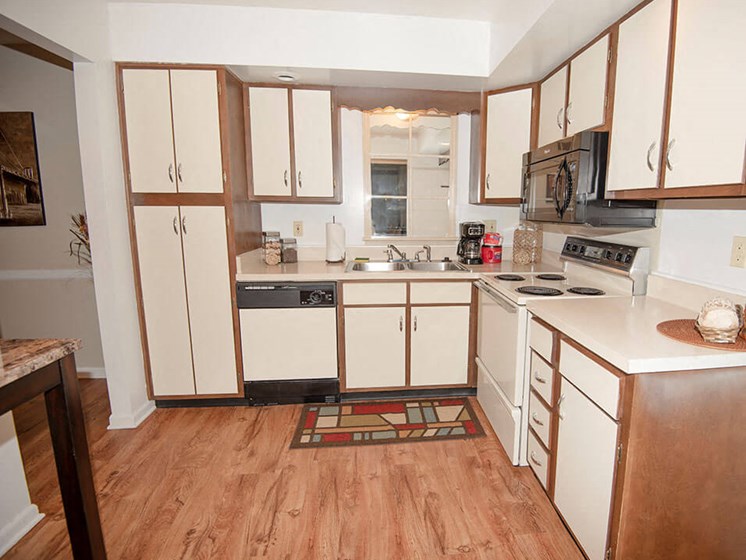 large kitchen at Tiffany Woods Apartments